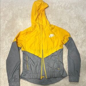 Nike Vibrant Yellow and Gray Jacket